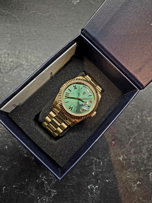 Zegarek PAGANI DESIGN – Złoty / Zielona tarcza – NOWY! Rolex Tanio !
