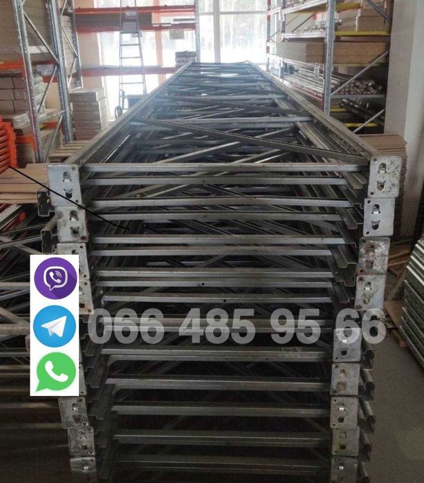 Стеллажи паллетные бу, складские, стелаж полочний бу купити полки бу