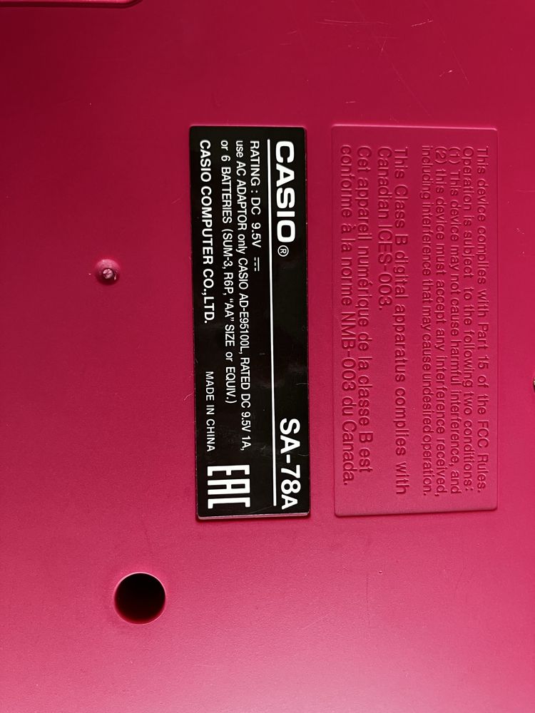Keyboard Casio SA-78 - klawiatura dla dziecka idealna na start
