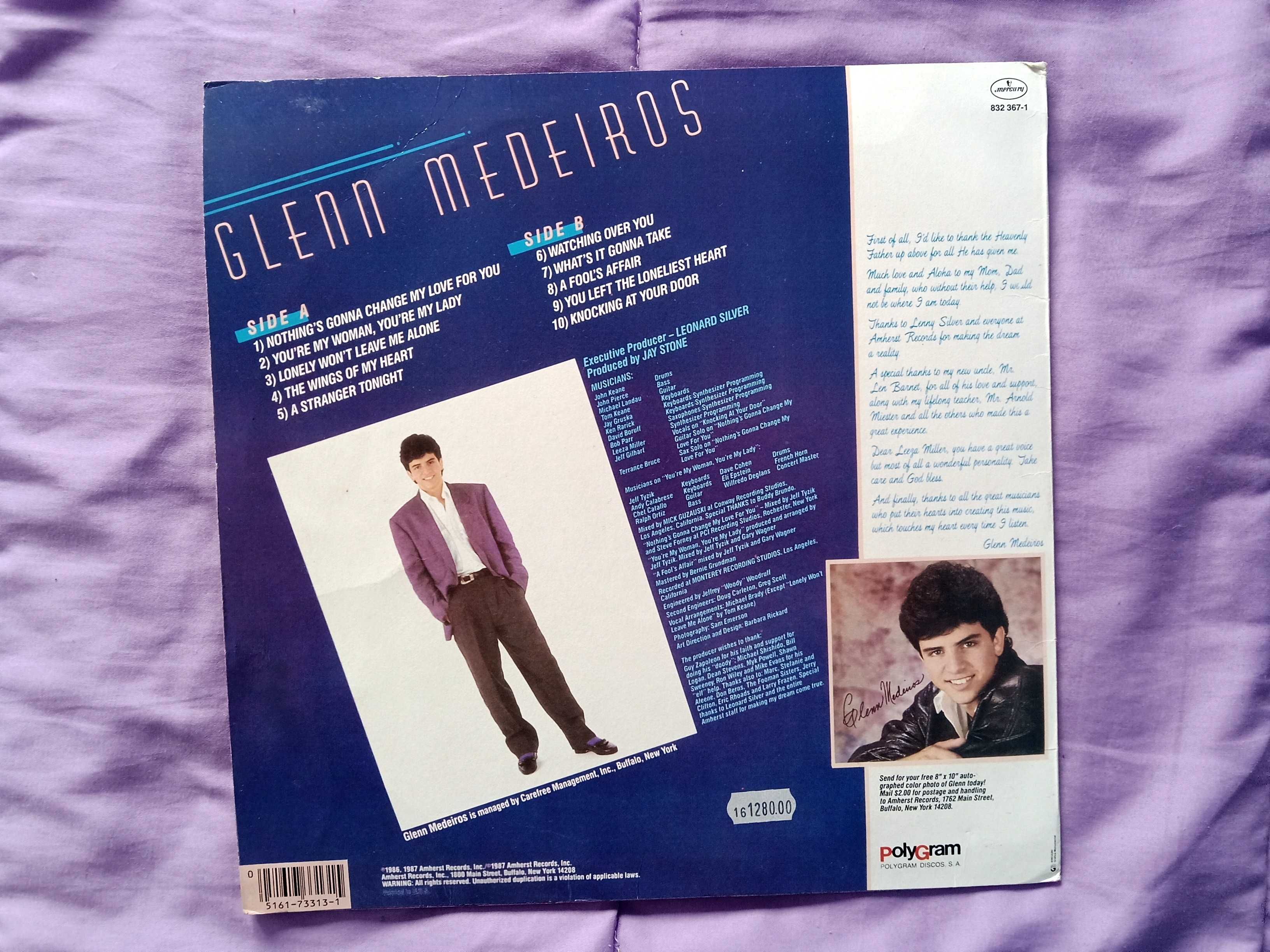 Disco de Vinil - Glenn Medeiros