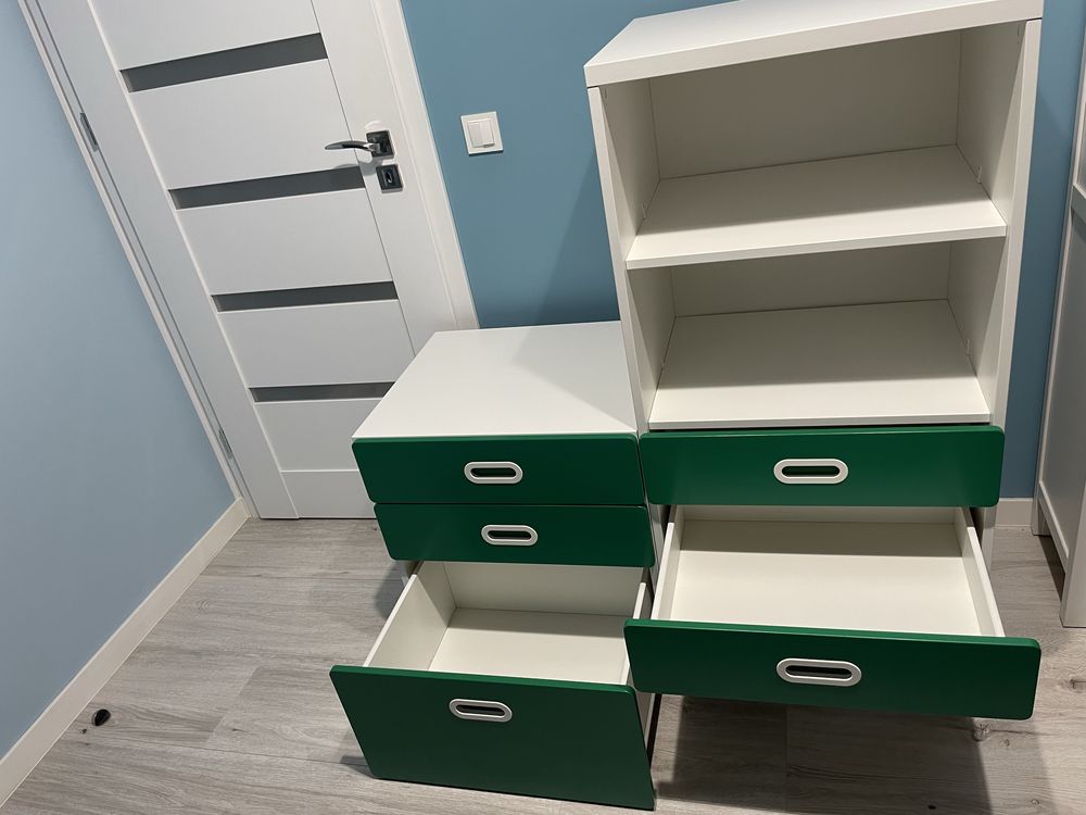 IKEA STUVA - Regał z 3 szufladami i 2 półkami