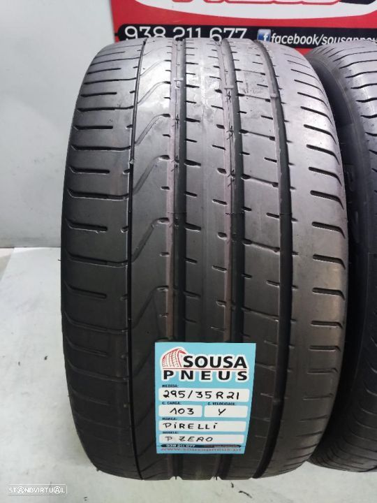 2 pneus semi novos 295-35r21 pirelli - oferta dos portes