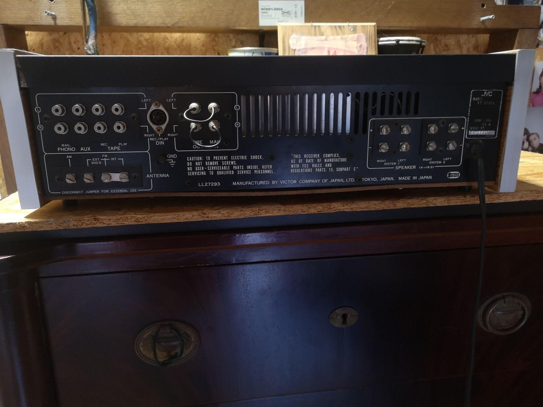 Jvc receiver/amplificador