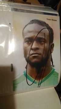 Victor Moses oryginalny autograf Chelsea