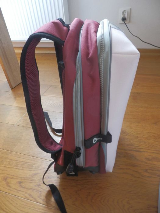 Plecak BIG MAC bordowa baza + 2 nakładki Elsa, Ogon Syreny