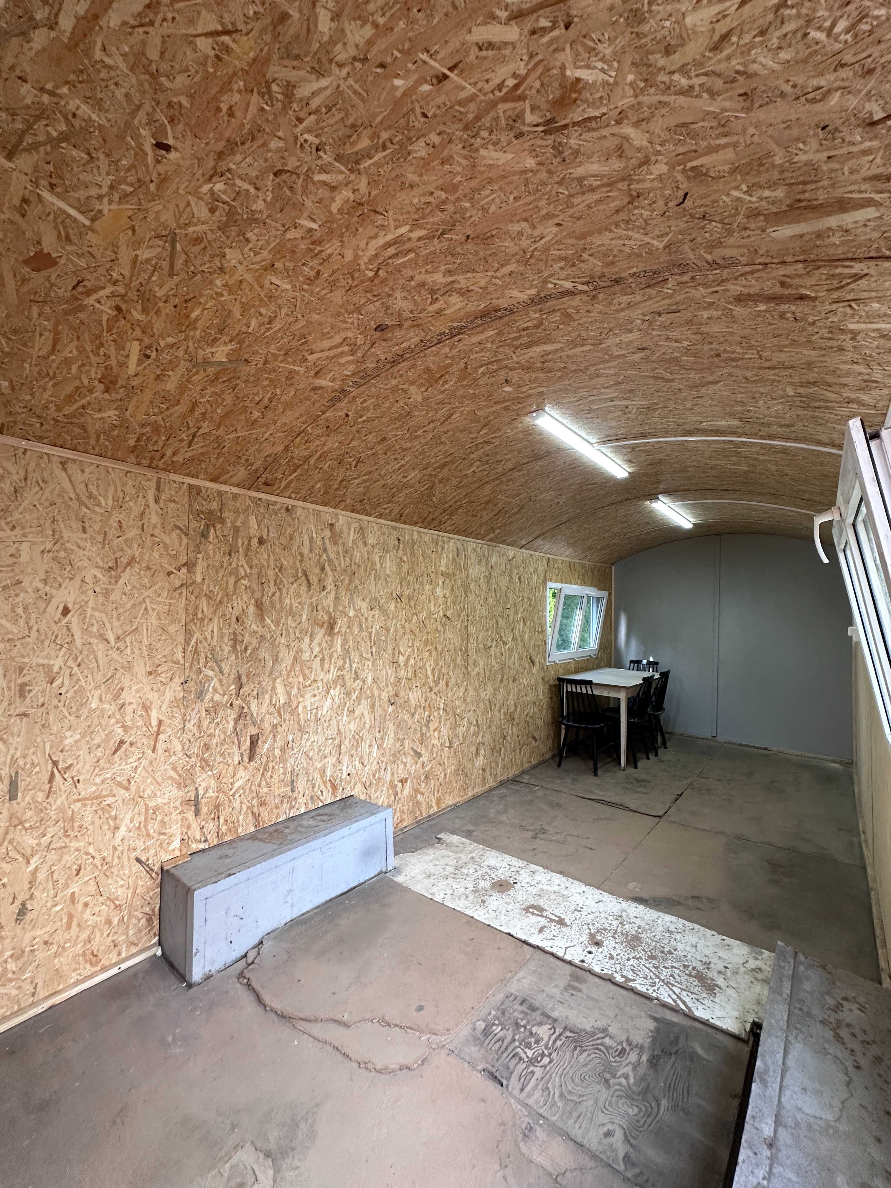 Barakowóz, przyczepa mobilna, barak na kołach, PO REMONCIE 6x2.4m
