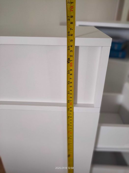 Zestaw DWÓCH stolików nocnych, wąskie szafki, wysoki stolik, VASAGLE