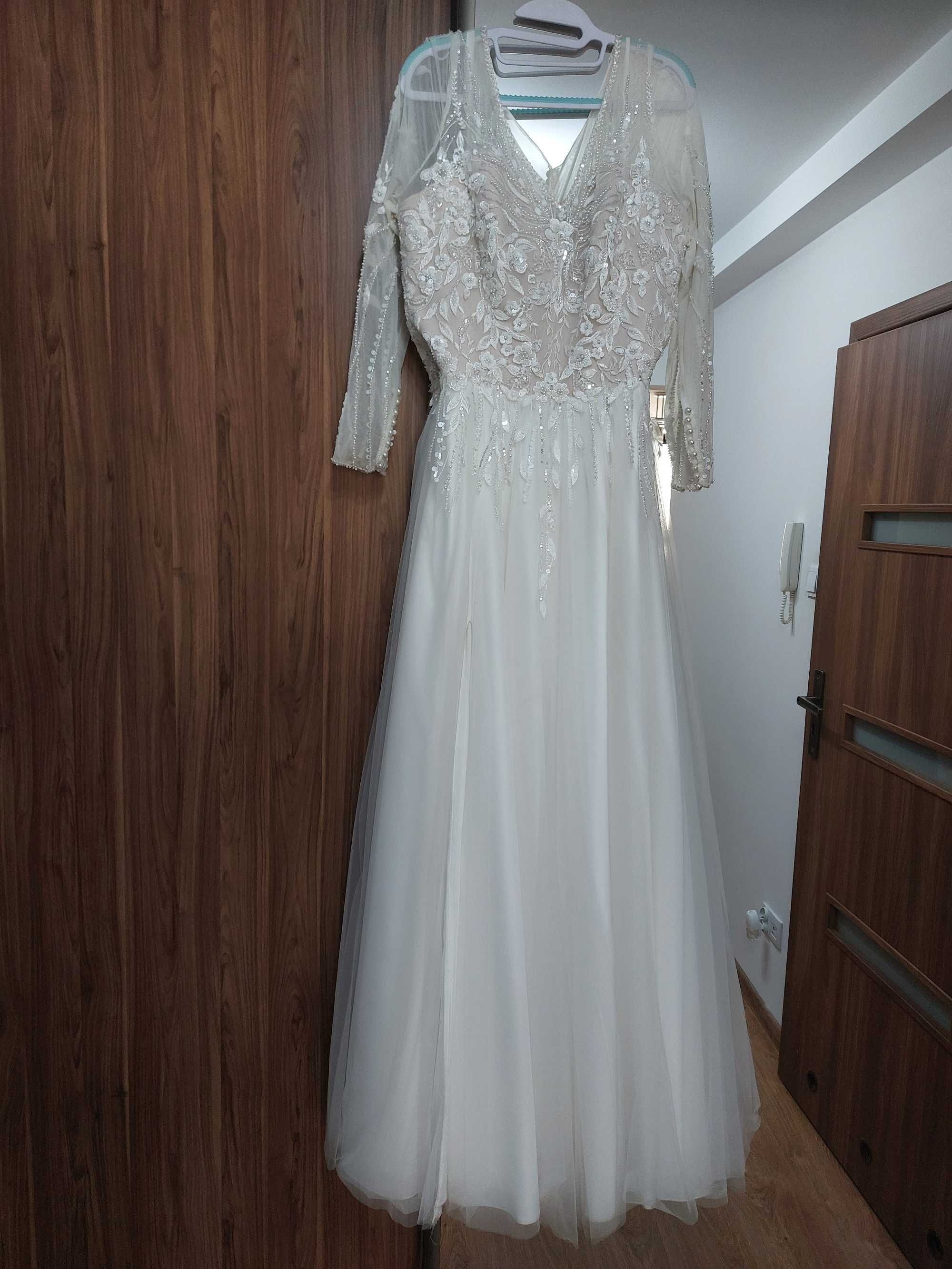 Suknia ślubna 180cm r40/42