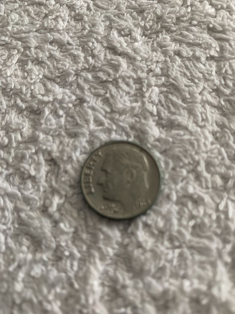 Moeda one Dime USA de 1965