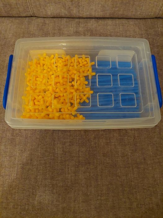 Klocki słomki 190 sztuk w pudełku