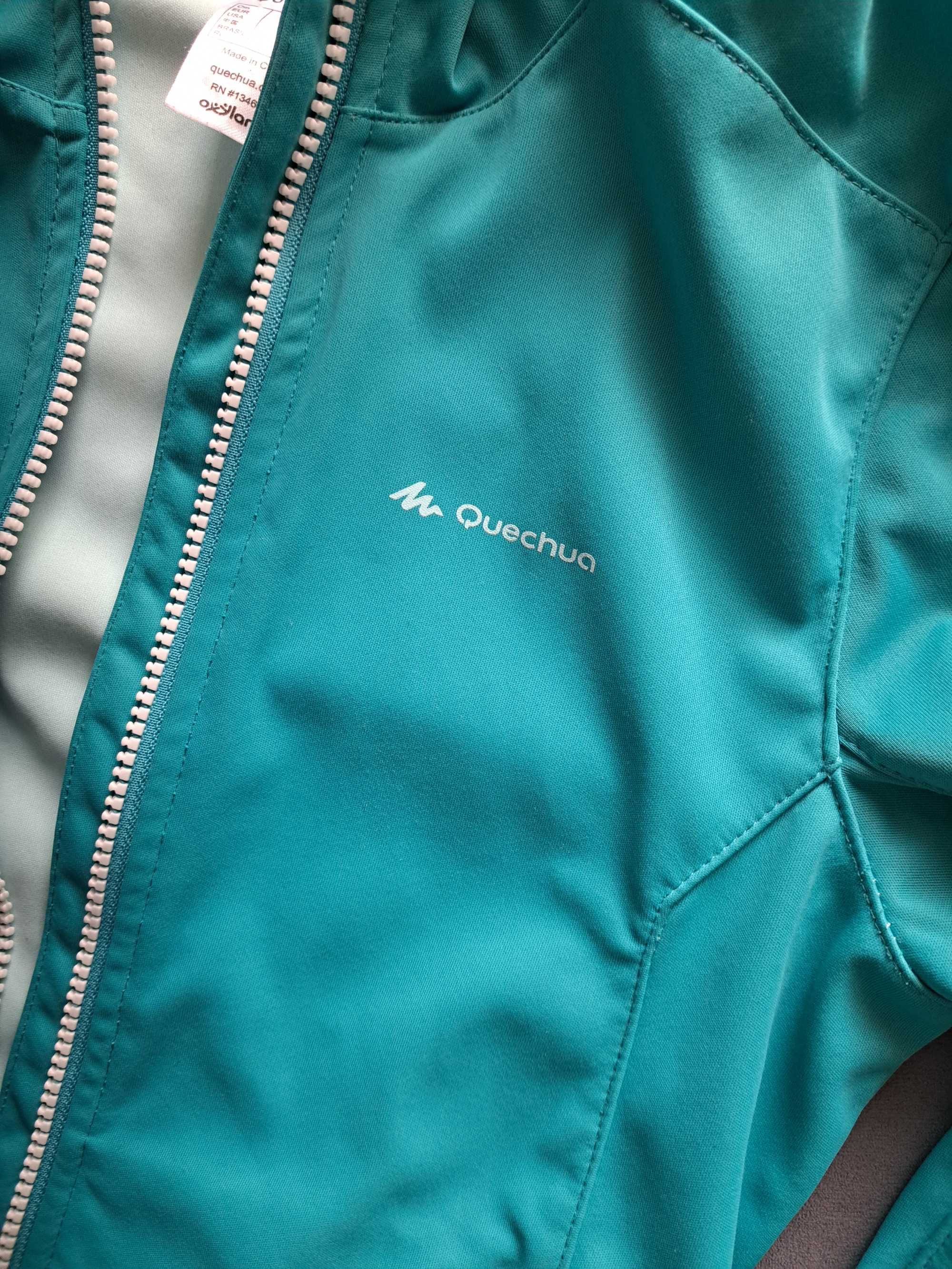 Kurtka sportowa, rowerowa, bluza 100% poliester softshell quechua 134