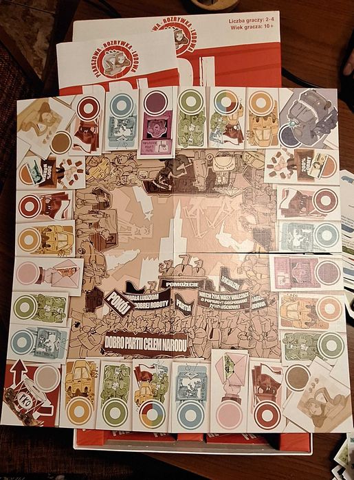 PRL – Planszowa Rozrywka Ludowa (gra planszowa, kompletna)