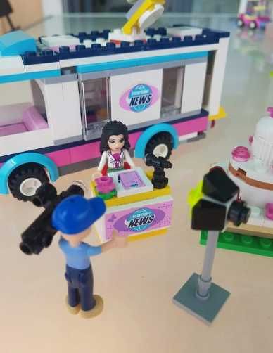 Lego Friends News Van - Carrinha das notícias - Jornalista