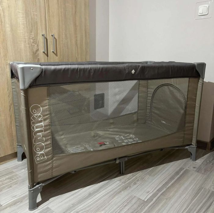 Łóżeczko turystyczne bomiko składane łóżko niemowlęce z wyjściem suwak