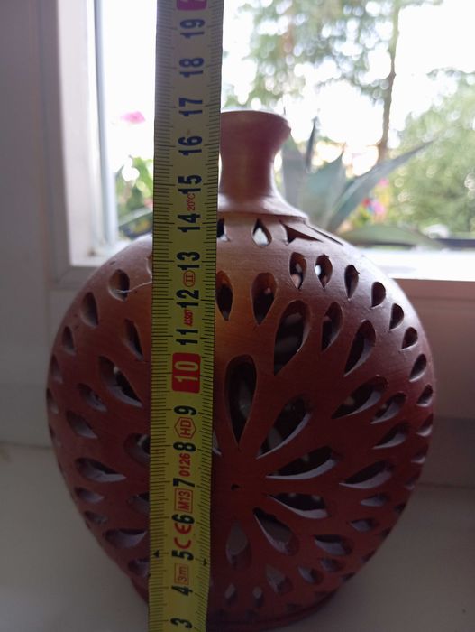 Lampiony gliniane ceramika ażurowe