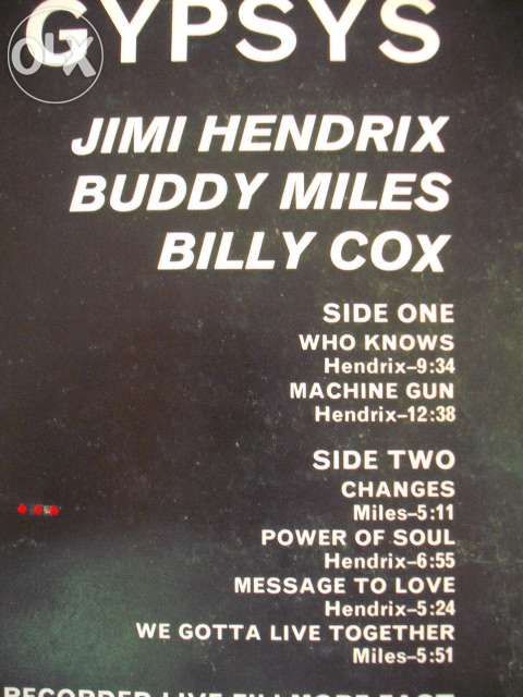 Jimmy hendrix - and the band of gipsys - lp