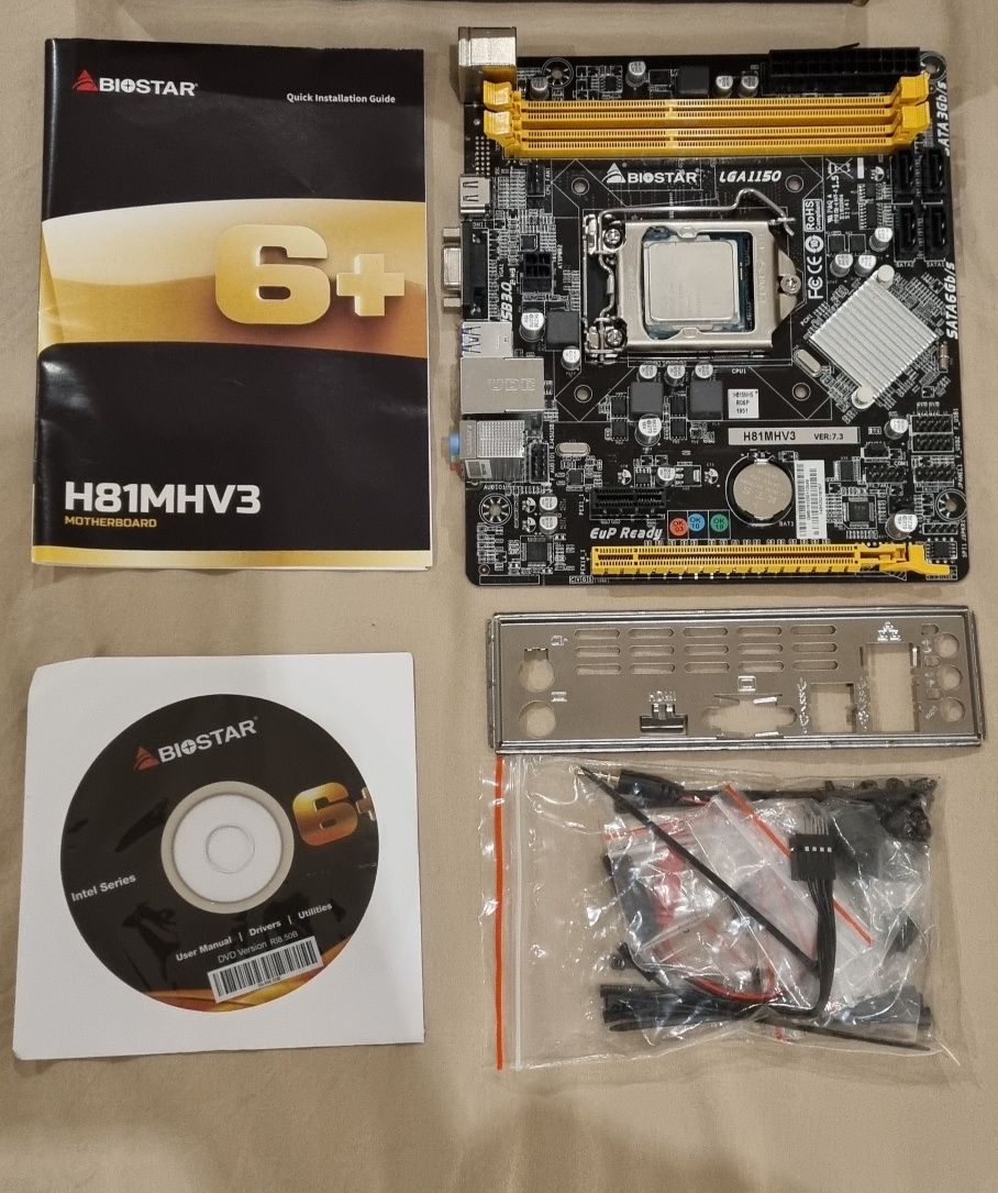 Conjunto Motherboard H81MHV3 + CPU INTEL CORE i5-4590