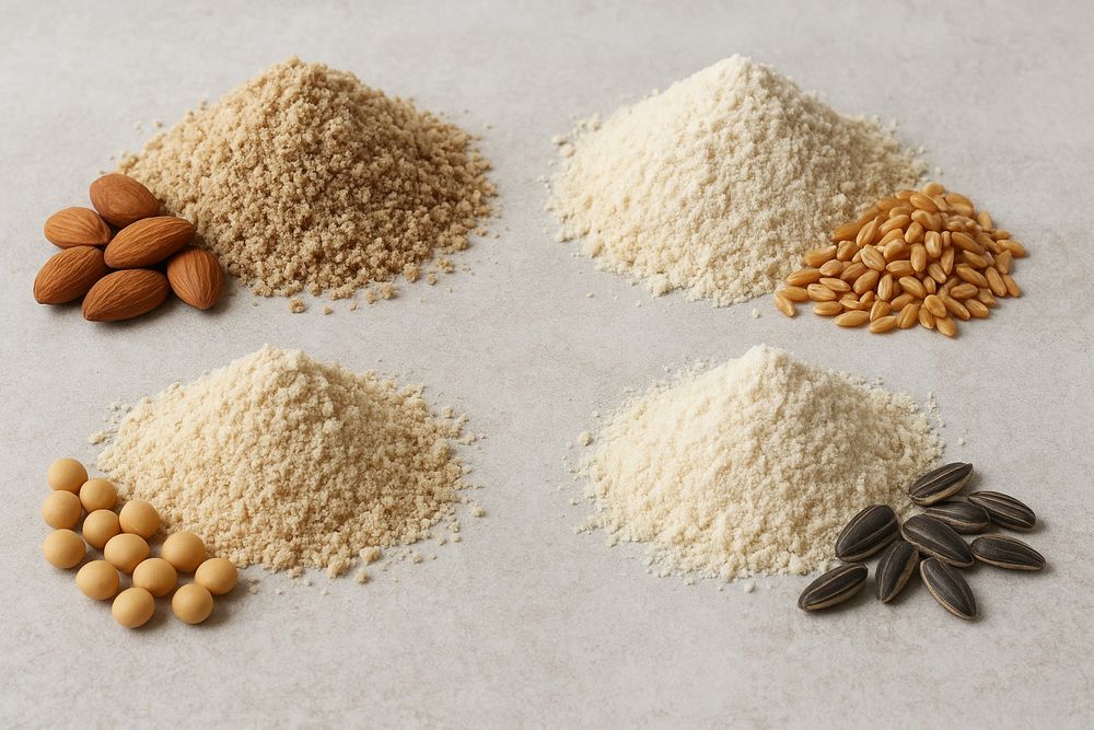 Борошно цільнозернове жорнового помелу,горіхове,бобове, манітоба.