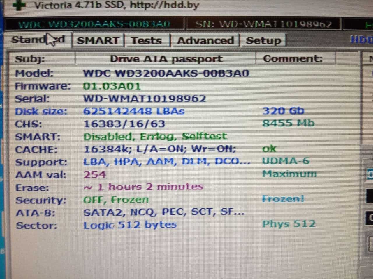 HDD 3.5 SATA-II 320 Гб, Western Digital WD3200AAKS