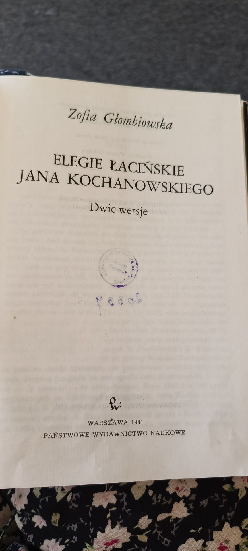 Książka Elegie Łacińskie Jana Kochanowskiego