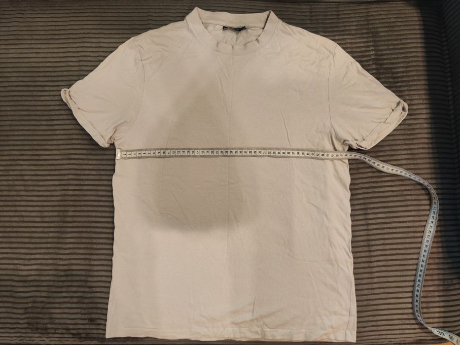 Koszulka T-shirt "ASOS" kotonowa, kolor kremowy, rozmiar M