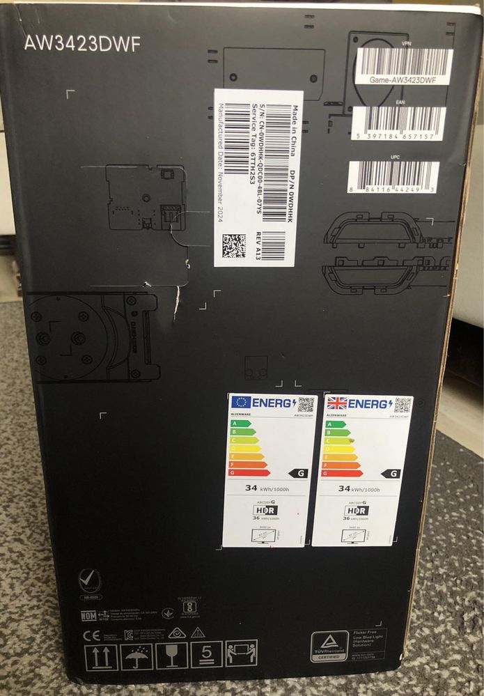 Ігровий Монітор Alienware AW3423DWF 34 дюйма