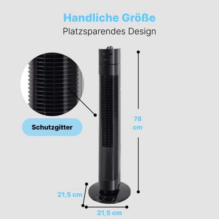 Вентилятор колонний Clatronic Germany таймер 35 Вт 80 см