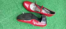 buty eleganckie damskie czerwone na obcasie r. 39
