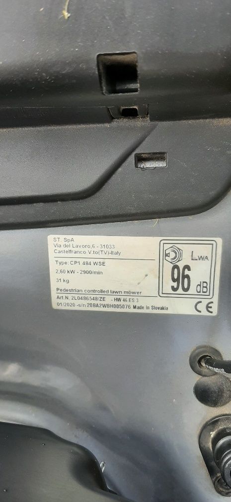 KOSIARKA spalinowa z  napędem odpalana ze startera