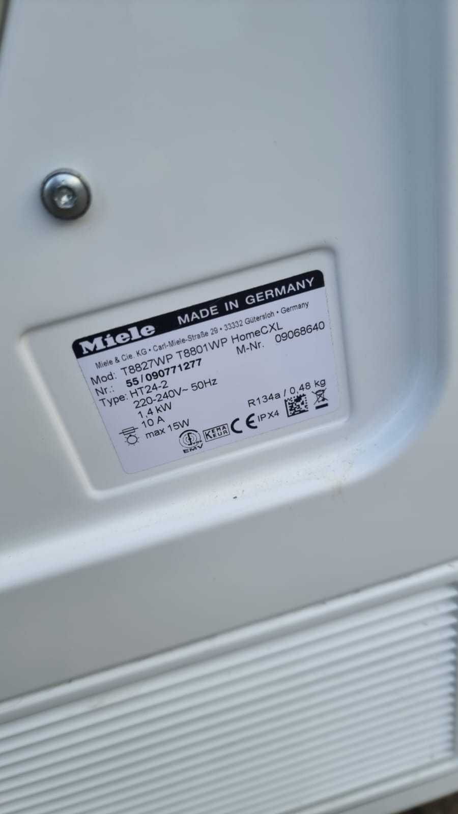 Suszarka kondensacyjna Miele T 8801 WP HomeCare XL, T 8827 WP, 7kg