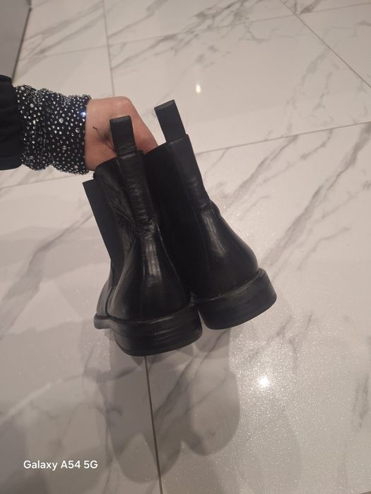 botki damskie Vagabond skóra naturalna