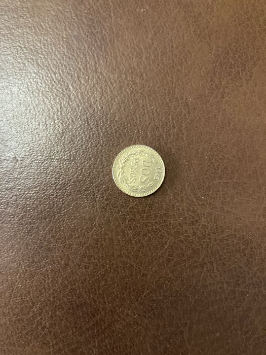 Moeda Mexicana de dois pesos de 1945