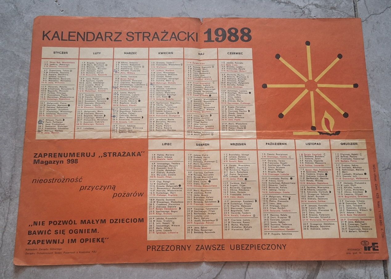 Stare kalendarze różne
