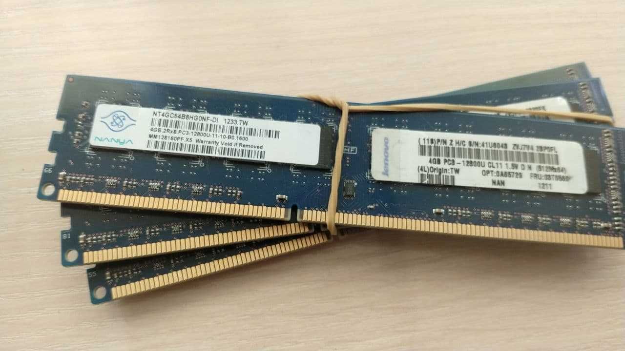 Память для PC DDR3 12800u 8gb (2х4gb duall) 1600mgz hunix 1.5v