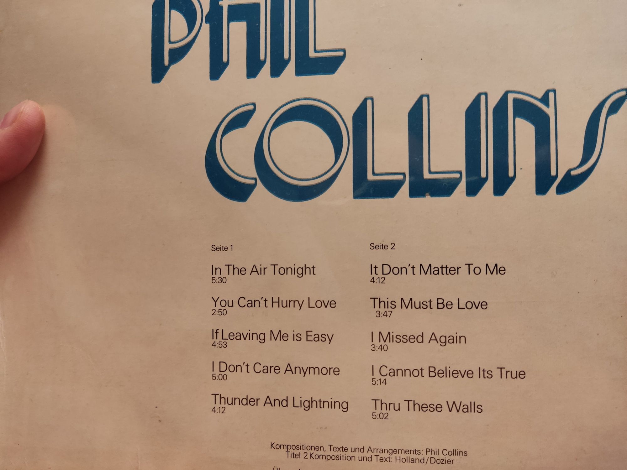 Phil Collins, Maxi singl NM-