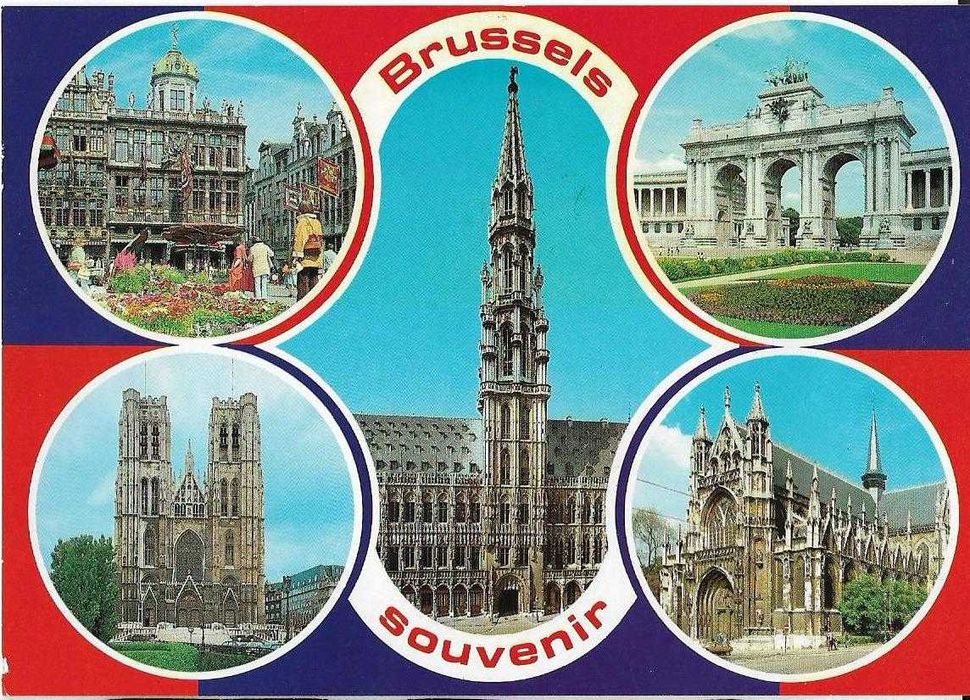 Bélgica - - - Postais antigos (cerca de 30 anos) - - - - - Postais