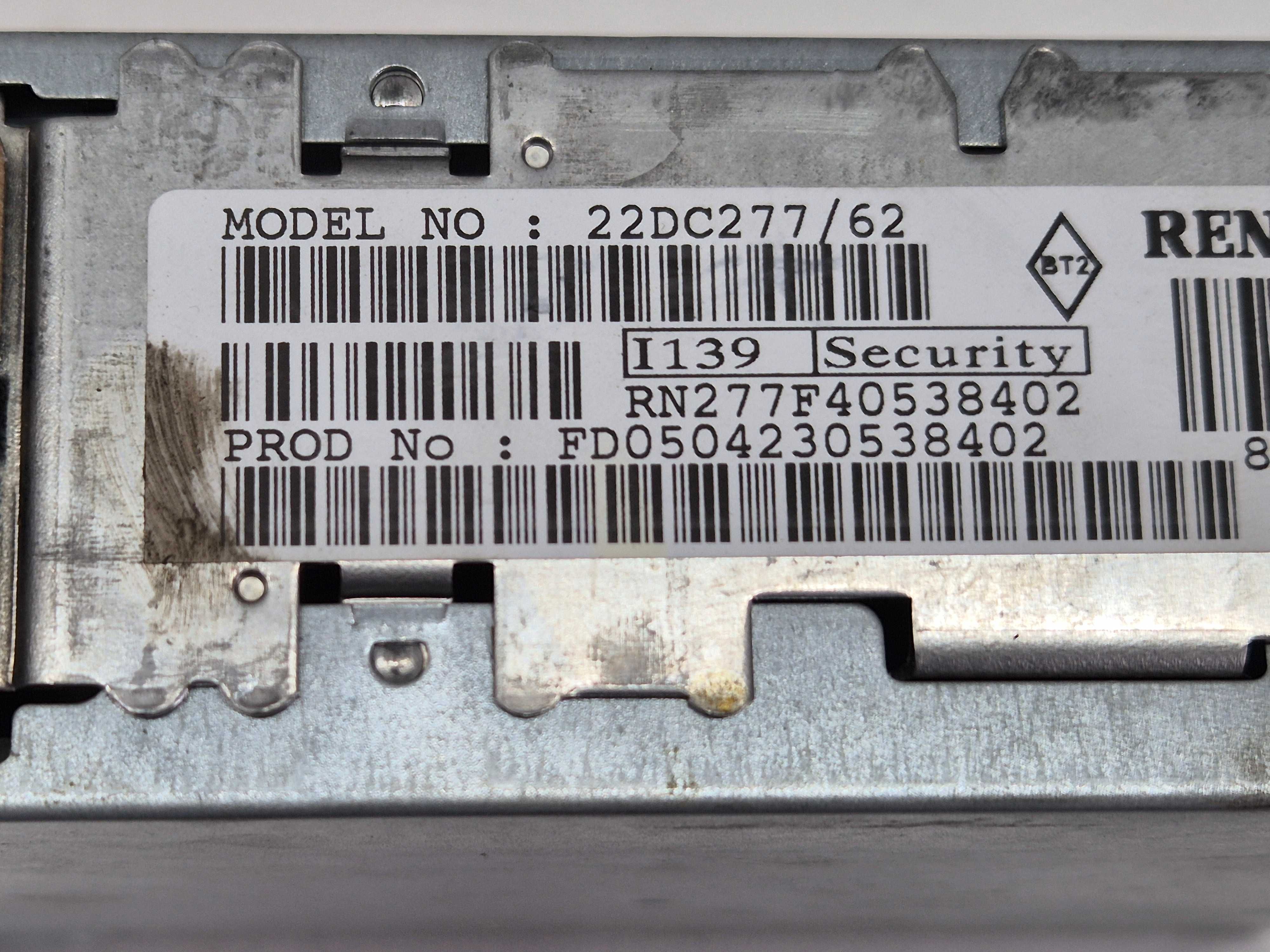 oryginalne fabryczne radio cd renault scenic megane II rozkodowane