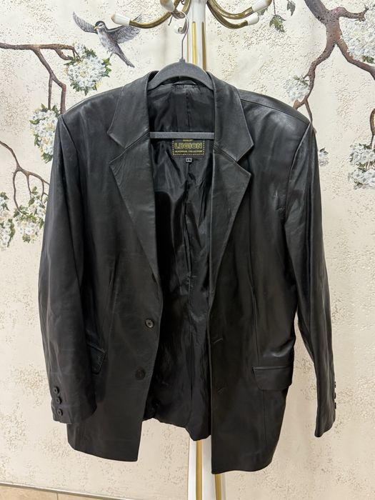 Мужской кожанный пиджак