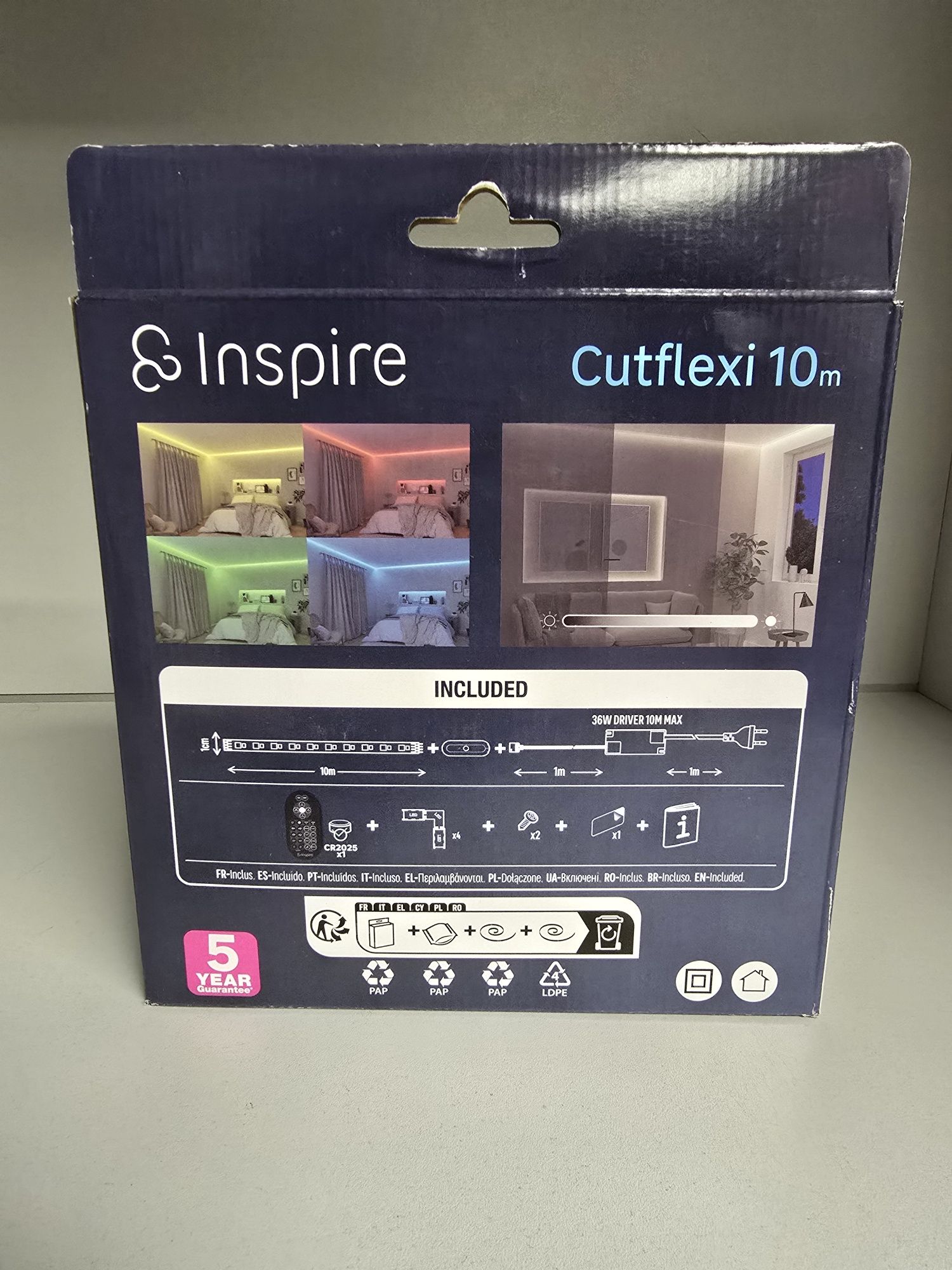 Taśma LED Cutflexi 10 m IP20 Inspire RGB pilot