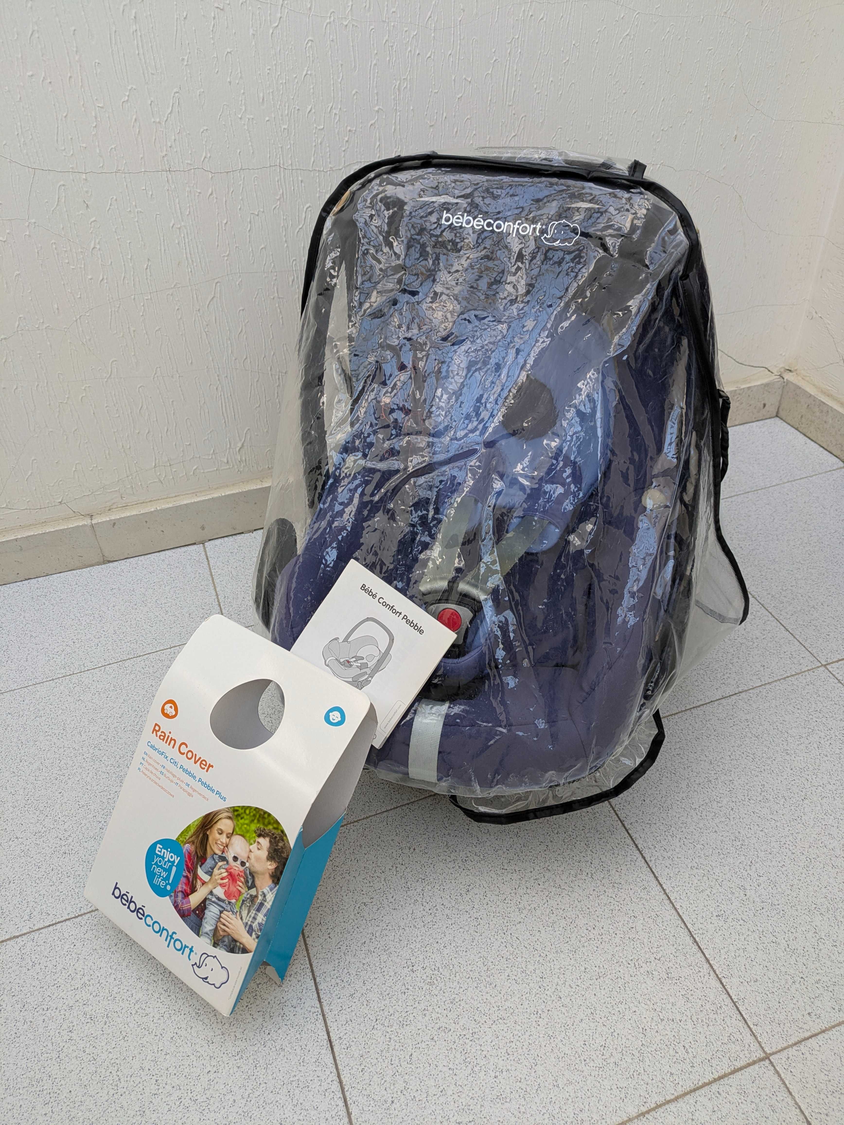 Quinny Zapp Xtra c/ adaptadores + Ovo Bebeconfort Peeble + Capas Chuva