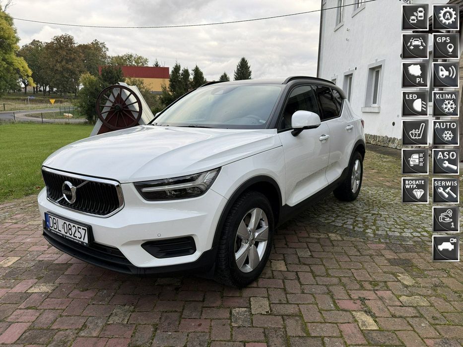 Volvo XC 40 2.0 benzyna 190KM 68tys.km. Prawdziwy Silnik Bezwypadkowy Gwarancja