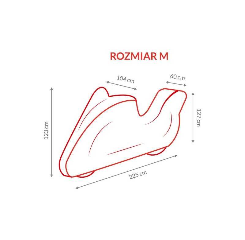 Pokrowiec plandeka na motocykl motor z KUFREM różne rozmiary