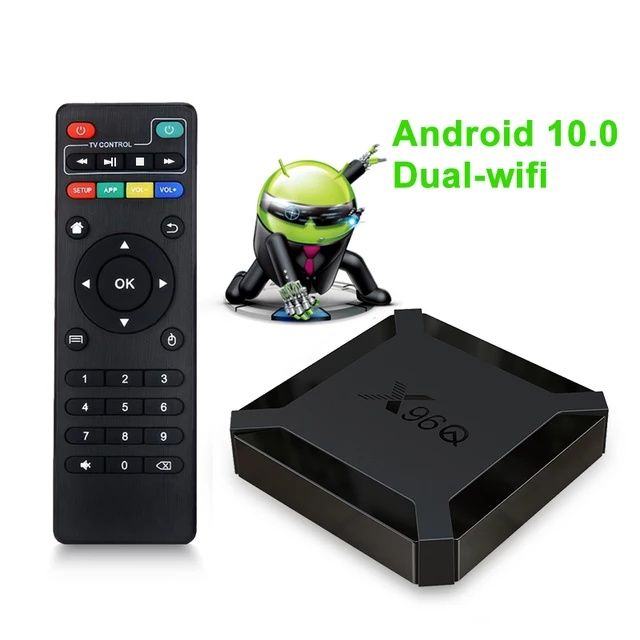 TV Box X96Q Android 10 4K 2/16 GB NOVO