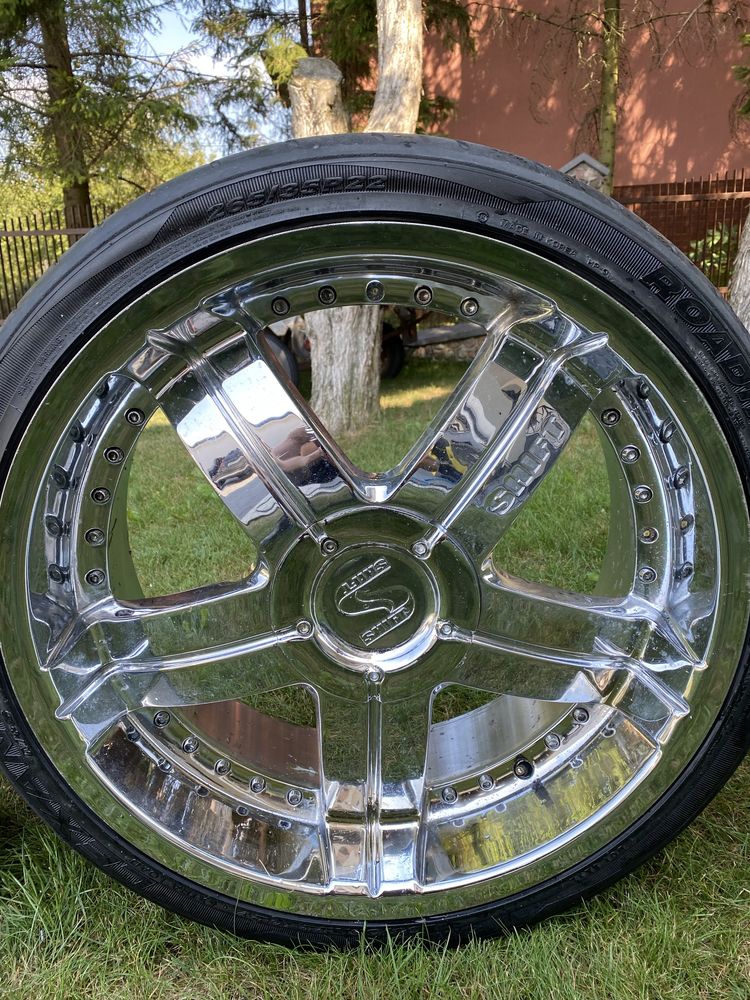 Felgi SHIFT 22” 9.5J 5x120 5x130 opony 265x35x22 102v