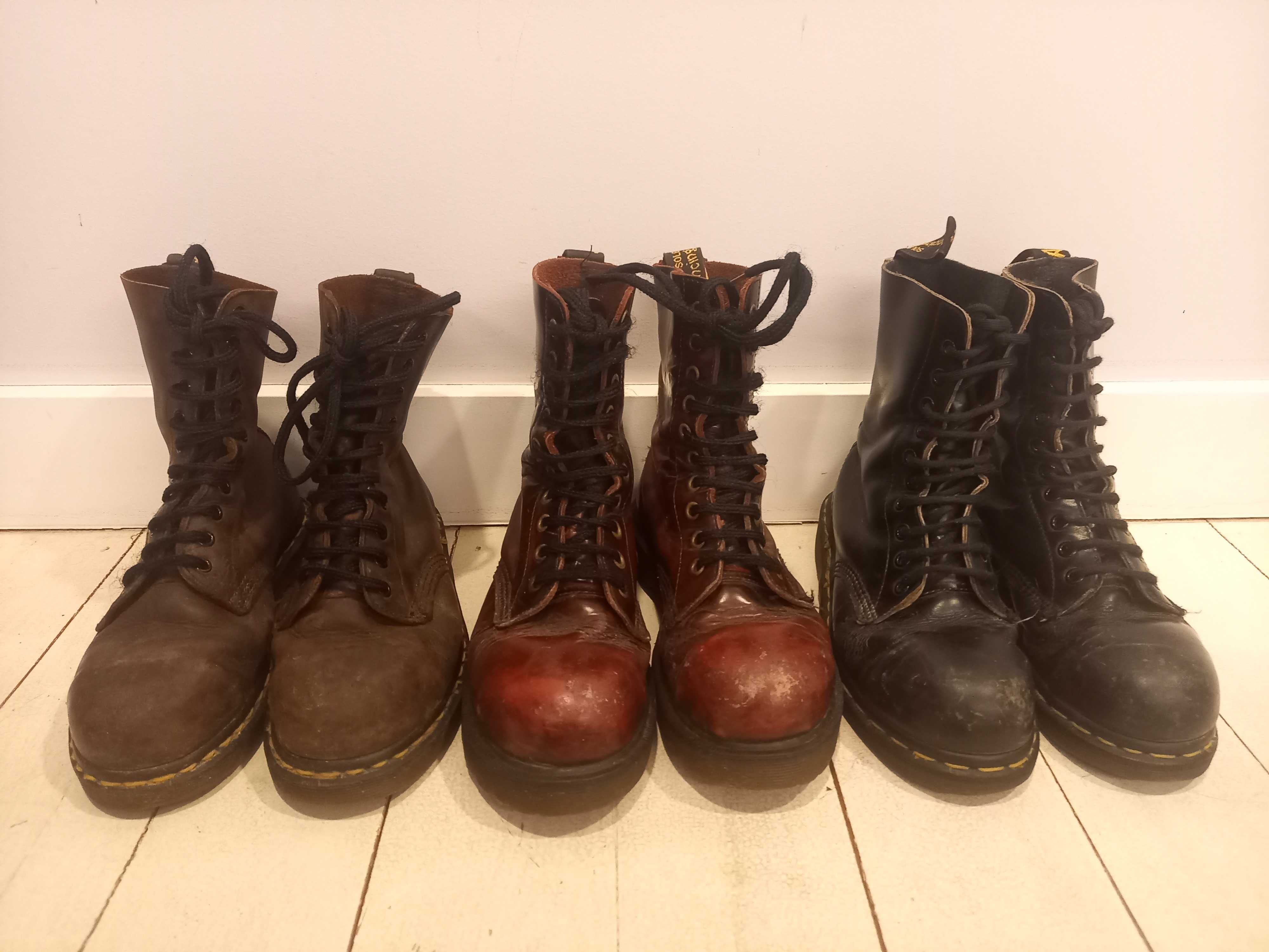 Botas Dr. Martens bordeaux, tamanho 4 (36/37) 23cm.