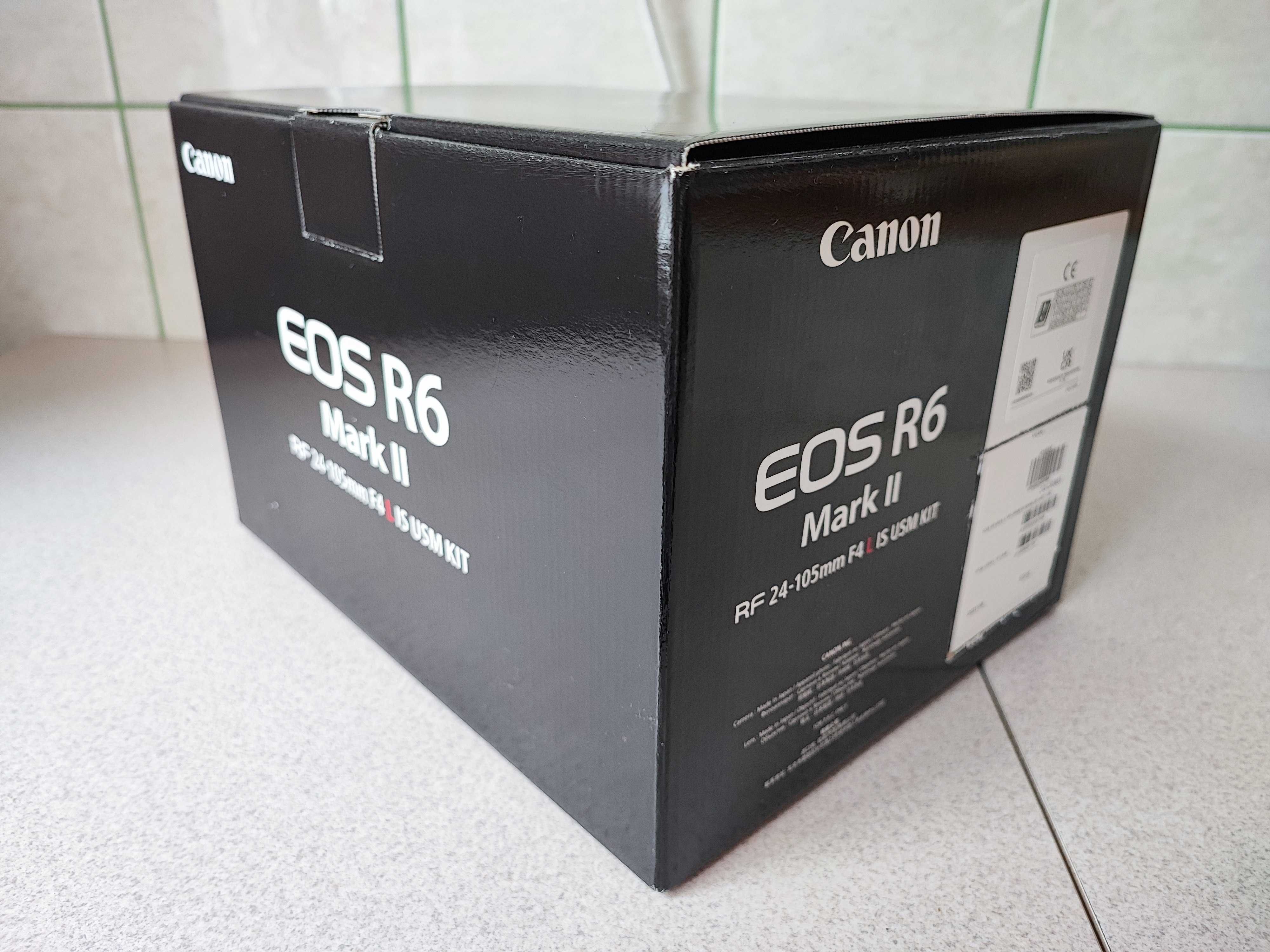 CANON EOS R6 Mark II + CANON RF 24-105 mm f/4L IS USM + akcesoria