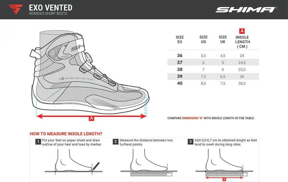 Мотоботи літні унісекс Shima EXO Vented від 36 до 47