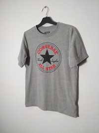 Converse All Star t-shirt szara koszulka S