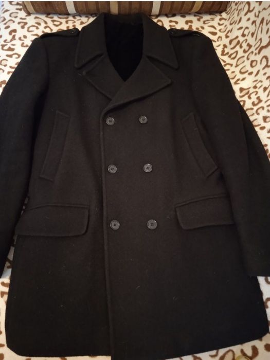 Мужское полупальто двубортное WorkMan  шерсть, кашемир