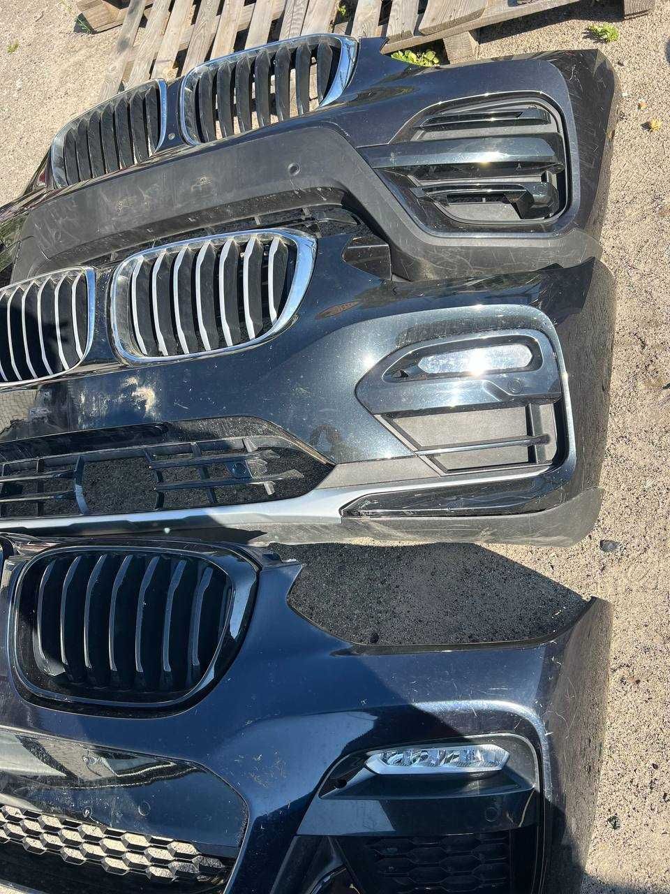 Бампер BMW X3 X4 G01 G02 Жалюзі БМВ Х3 Х4 Г01 Г02 Фари Решётка Радары